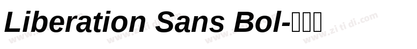 Liberation Sans Bol字体转换